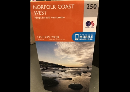 OS Explorer map: Norfolk Coast West-Kings Lynn & Hunstanton