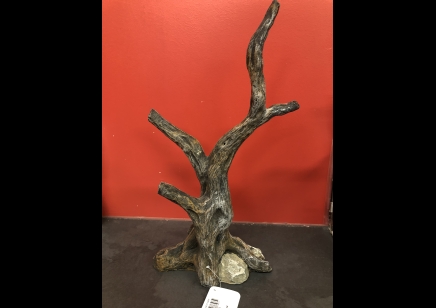 Large driftwood with rocks- 39H x 20W x 14cm D