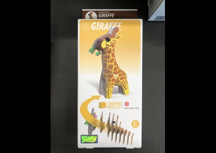  Eugy: 3D Cardboard Model Kit Giraffe (6yrs plus)