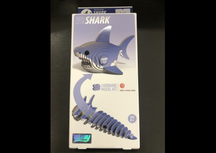  Eugy: 3D Cardboard Model Kit Shark (6yrs plus)