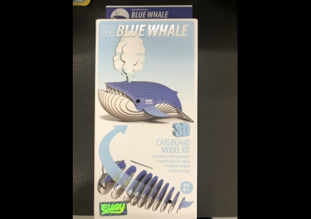  Eugy: 3D Cardboard Model Kit Whale (6yrs plus)