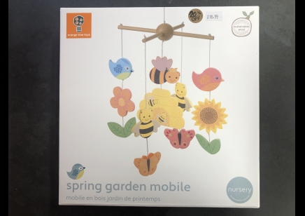 Orange Tree Toys - Spring garden Nursery Mobile 20% OFF Was £18.99