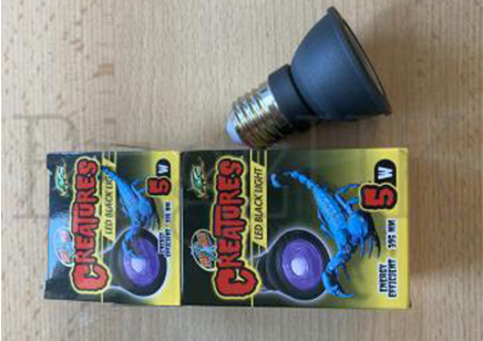 Creatures Led Black Light Screw Bulb Fitting