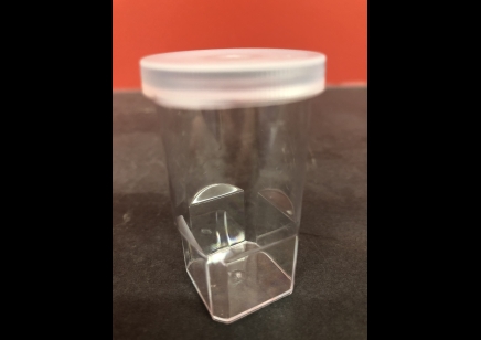 Pots : Spiderling Pots : Optically Clear 25ml Sample Pot With Snap-on Lid (pack 25)