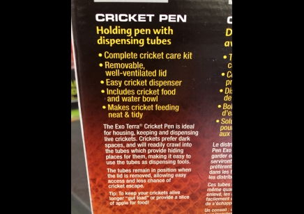 Cricket Habitat :exo Terra Cricket Pen Large