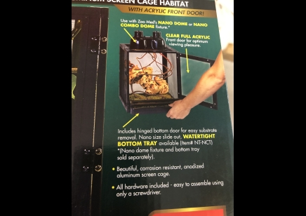 Vivarium :nano Breeze Open Air Aluminium Screen Cage