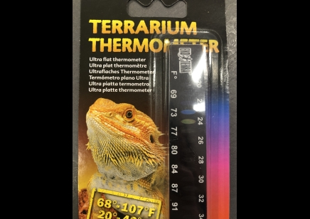 Exo terra liquid crystal terrarium thermometer strip