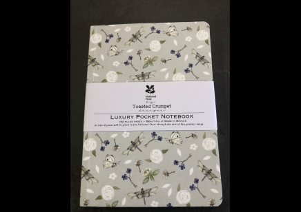 Stationary: Toasted Crumpet luxury Pocket Notebook Dragonfly ( WAS £7.10 )