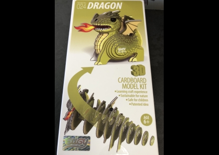 Eugy: 3D Cardboard Model Kit Dragon (6yrs plus)
