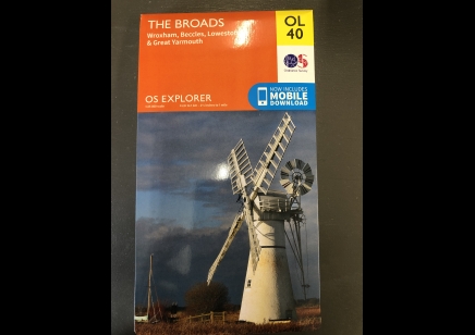 OS Explorer map: The Broads-Wroxham,Beccles,Lowestoft&Gt yarmouth