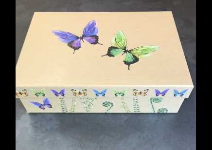 Gift Box- Size 5 - Purple & Green Butterfly- 20% Off was £6.95