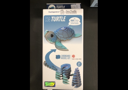  Eugy: 3D Cardboard Model Kit Turtle (6yrs plus)