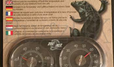 Zoo Med Combined Thermometer Hygrometer Analog