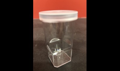 Pots : Spiderling Pots : Optically Clear 25ml Sample Pot With Snap-on Lid (pack 100)