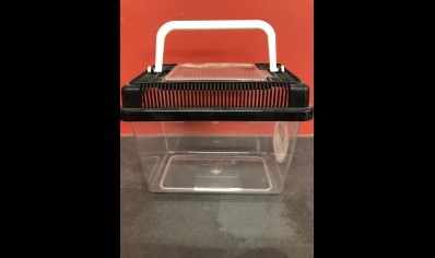 Vivarium :Ferplast-geo Small Vivarium ( BLACK ) 20% OFF WAS £6.85