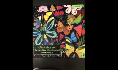 Puzzle: Glow in the Dark- Butterflies Illuminated Puzzle - 500 pieces