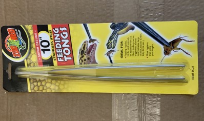 Zoo med stainless steel feeding tongs 10 inch 