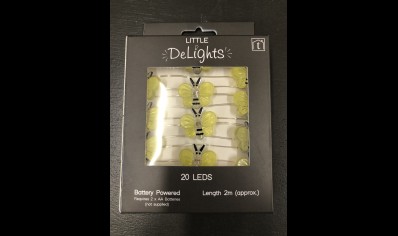 Homeware: Transomnia LED Bumble Bee string lights