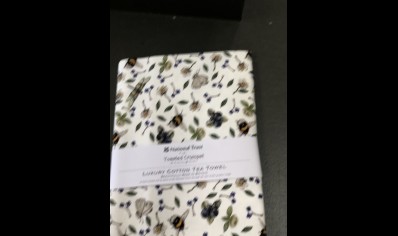 Homeware: Toasted Crumpet luxury cotton Tea Towel Wildflower Meadow