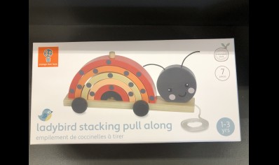 Orange Tree Toys Ladybird Stacking Pull Along(1-3 yrs) Now 20% Off Was £19.95