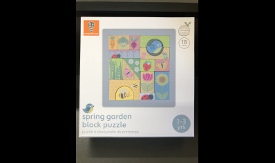 Orange Tree Toys Spring Garden Block Puzzle(1-3 yrs) Now 20% Off Was £19.25