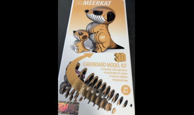 Eugy: 3D Cardboard Model Kit Meercat (6yrs plus)