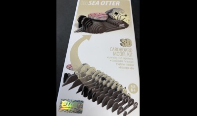 Eugy: 3D Cardboard Model Kit Sea Otter (6yrs plus)
