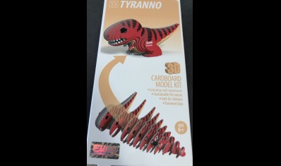 Eugy: 3D Cardboard Model Kit Tyranno (6yrs plus)