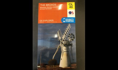 OS Explorer map: The Broads-Wroxham,Beccles,Lowestoft&Gt yarmouth