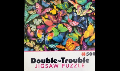 Cheatwell: Double-Trouble Jigsaw Puzzle 500 piece-Butterflies