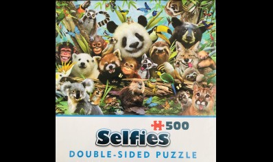 Cheatwell: Selfies-double sided Puzzle 500 piece-Jungle