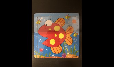 Playwrite: Wooden Jigsaw Puzzle-Fish-9 piece (all ages)