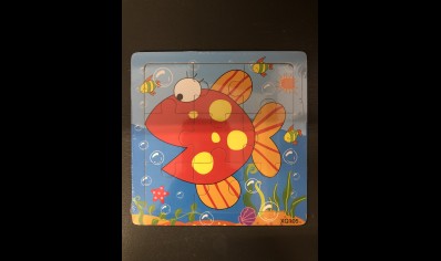 Playwrite: Wooden Jigsaw Puzzle-Fish-9 piece (all ages)