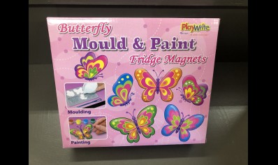 Playwrite: Mould&Paint Fridge Magnets-Butterfly (3yrs plus)