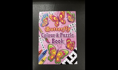 Butterfly Colour & Puzzle Book-Party Bag Size (3yrs plus)