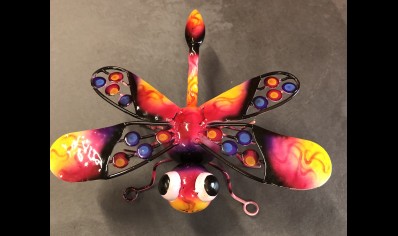 Sunlover: Small Dragonfly 20CM Pink-Yellow