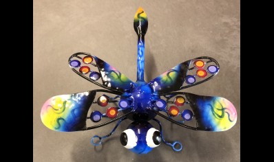 Sunlover: Small Dragonfly 20CM Blue-Yellow