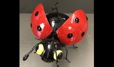 Sunlover: Painted Metal Hanging Ladybird 10CM