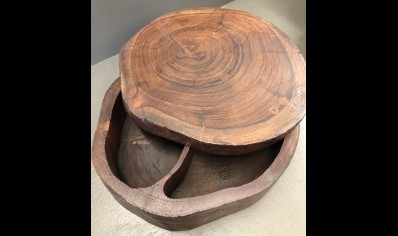 Sunlover: Log Box- 3 Slots- 20CM