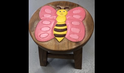 Sunlover: Kids Stool Butterfly Pattern