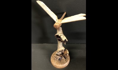 Sunlover: Parasite Wood Carving Dragonfly 15CM