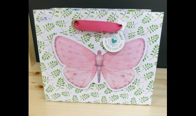 Gift Bag: Glitter Butterfly Gift Bag- 20% Off was £3.75