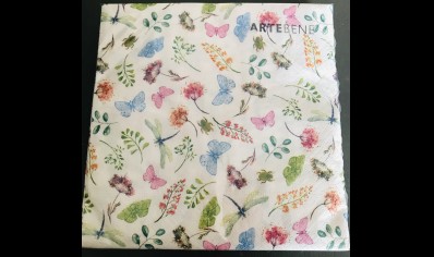 Homeware: Butterfly Flower Napkin