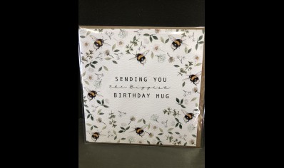 Greeting card: Sending you the biggest Birthday Hug - Toasted Crumpet Greeting Card