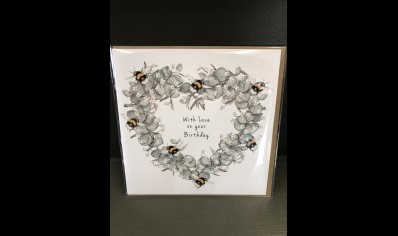 Greeting card: With Love on Your Birthday - Toasted Crumpet Greeting Card