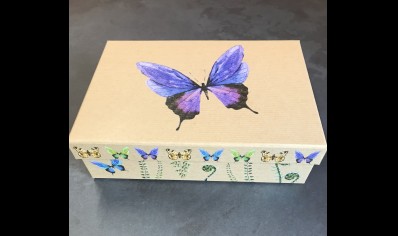 Gift Box- Size 3- Purple Butterfly- 20% Off was £4.95