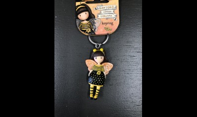 Santoro: Gorjuss Bee- loved keyring-20% Off Was £6.70