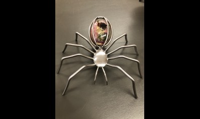 Spider Resin Glitter Butterfly  Stone Sculpture