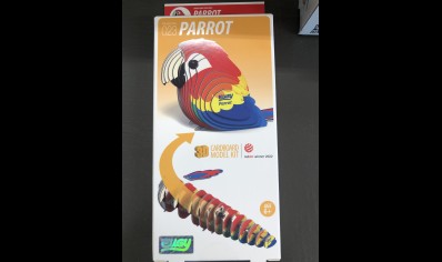  Eugy: 3D Cardboard Model Kit Parrot (6yrs plus)