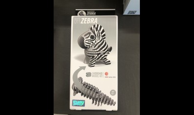  Eugy: 3D Cardboard Model Kit Zebra (6yrs plus)